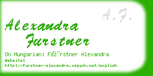 alexandra furstner business card